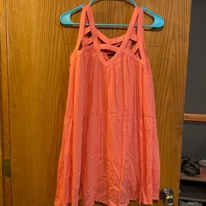 Peach flowy dress